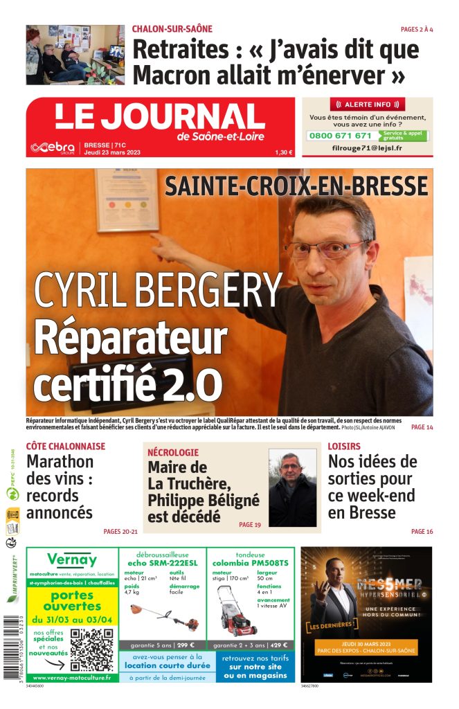 Article de Journal sur CB Informatique